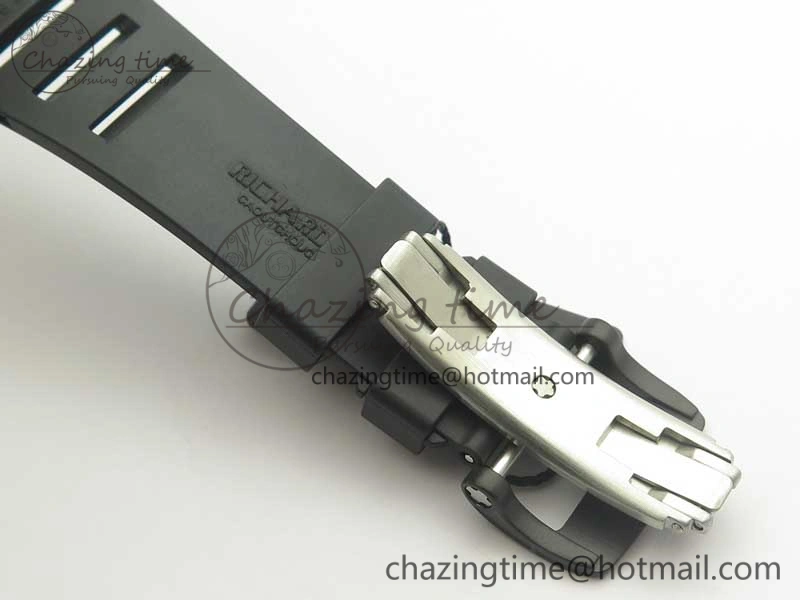 RM035-02 Americas Ceramic RG Case KVF Best Edition Skeleton Dial on Black Rubber Strap MIYOTA8215
