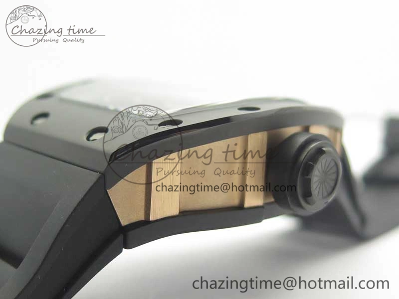 RM035-02 Americas Ceramic RG Case KVF Best Edition Skeleton Dial on Black Rubber Strap MIYOTA8215