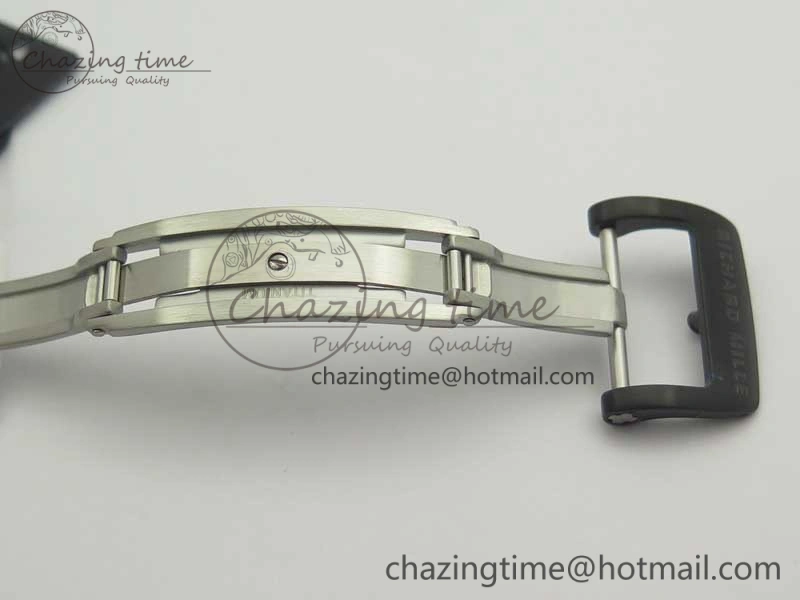 RM035-02 Americas Ceramic RG Case KVF Best Edition Skeleton Dial on White Rubber Strap MIYOTA8215