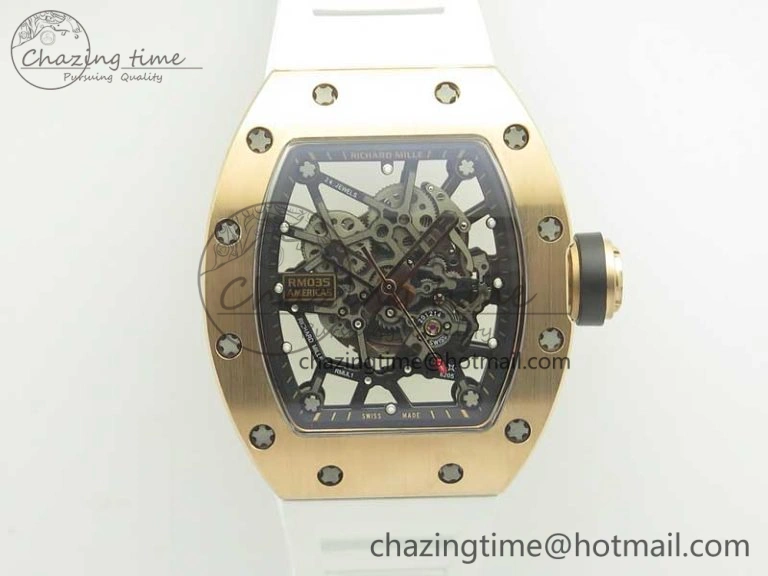 RM035-02 Americas RG KVF Best Edition Skeleton Dial on Rubber Strap MIYOTA8215