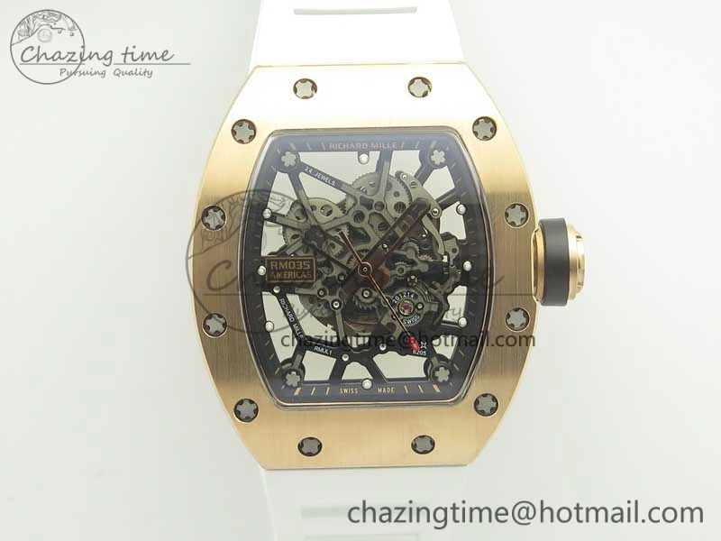 RM035-02 Americas RG KVF Best Edition Skeleton Dial on Rubber Strap MIYOTA8215