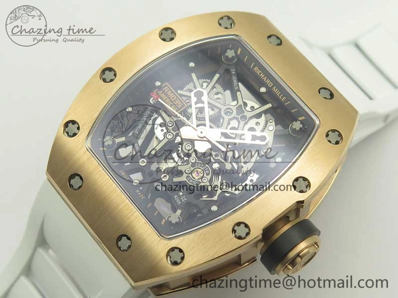 RM035-02 Americas RG KVF Best Edition Skeleton Dial on Rubber Strap MIYOTA8215