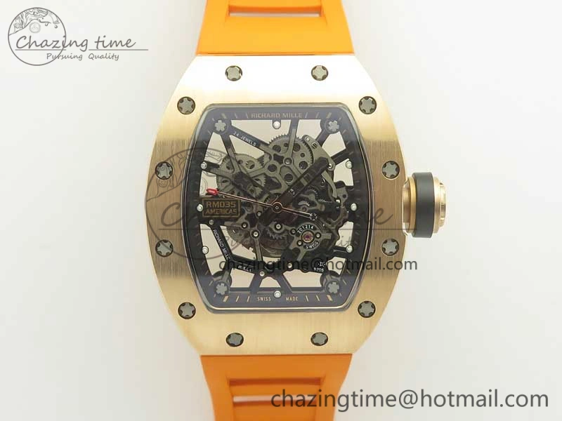 RM035-02 Americas RG KVF Best Edition Skeleton Dial on Rubber Strap MIYOTA8215