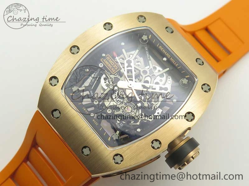 RM035-02 Americas RG KVF Best Edition Skeleton Dial on Rubber Strap MIYOTA8215