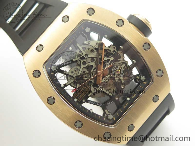 RM035-02 Americas RG KVF Best Edition Skeleton Dial on Rubber Strap MIYOTA8215