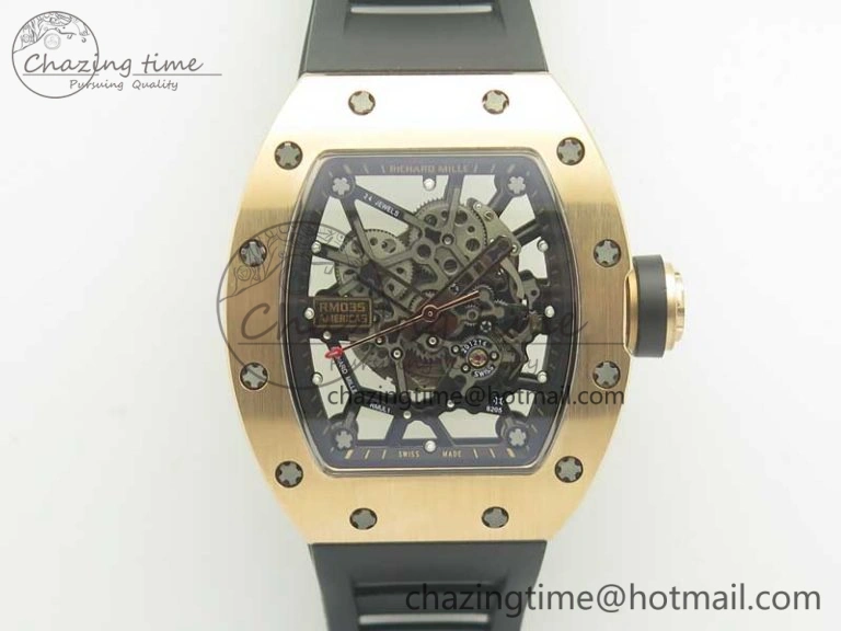 RM035-02 Americas RG KVF Best Edition Skeleton Dial on Rubber Strap MIYOTA8215