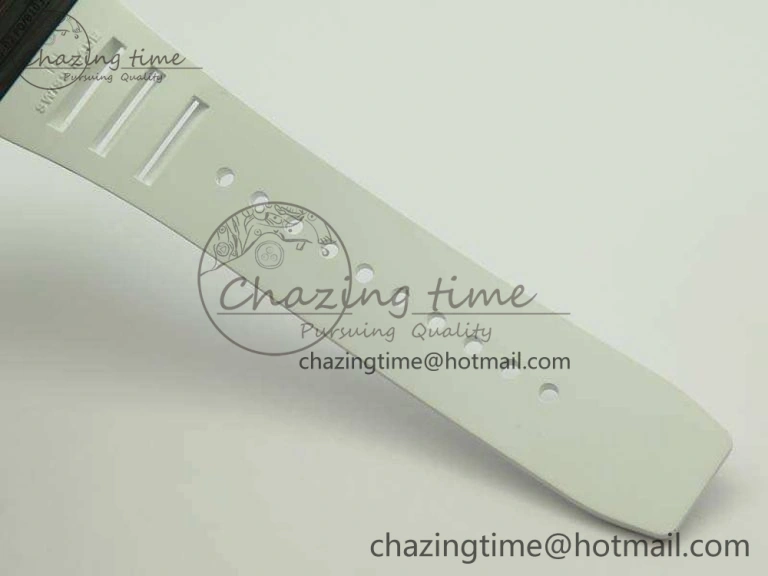 RM035-02 Forged Carbon Case KVF Best Edition Skeleton Dial On White Rubber Strap MIYOTA8215 V2