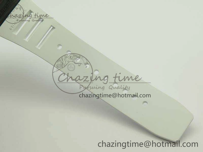 RM035-02 Forged Carbon Case KVF Best Edition Skeleton Dial On White Rubber Strap MIYOTA8215 V2