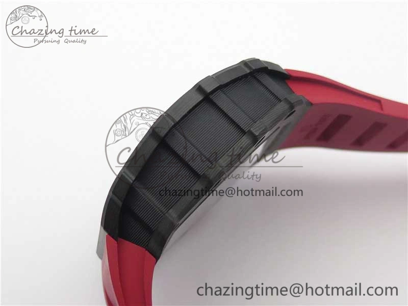 RM035-02 KVF Best Edition Skeleton Dial Red on Rubber Strap MIYOTA8215 V3