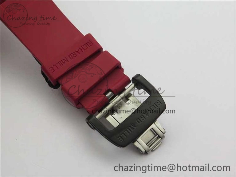 RM035-02 KVF Best Edition Skeleton Dial Red on Rubber Strap MIYOTA8215 V3