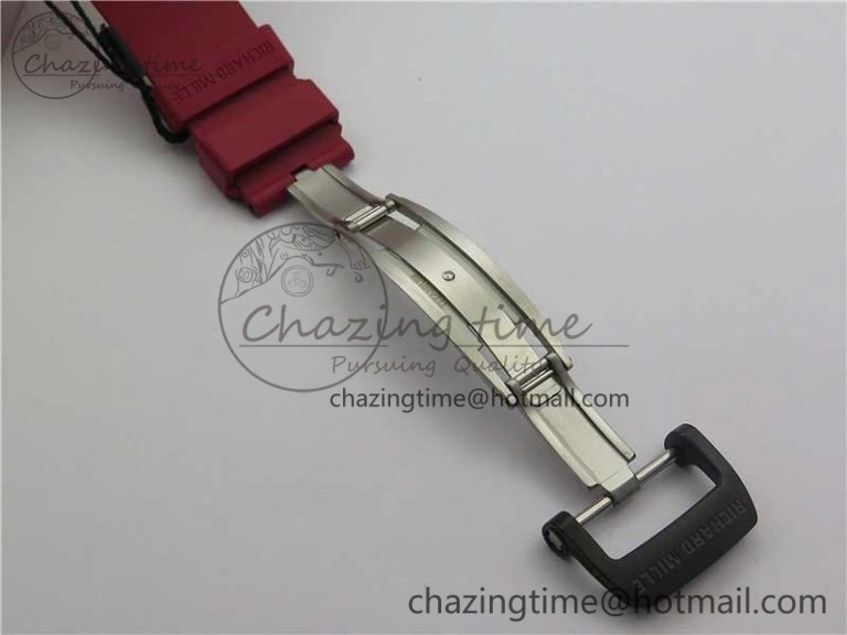 RM035-02 KVF Best Edition Skeleton Dial Red on Rubber Strap MIYOTA8215 V3