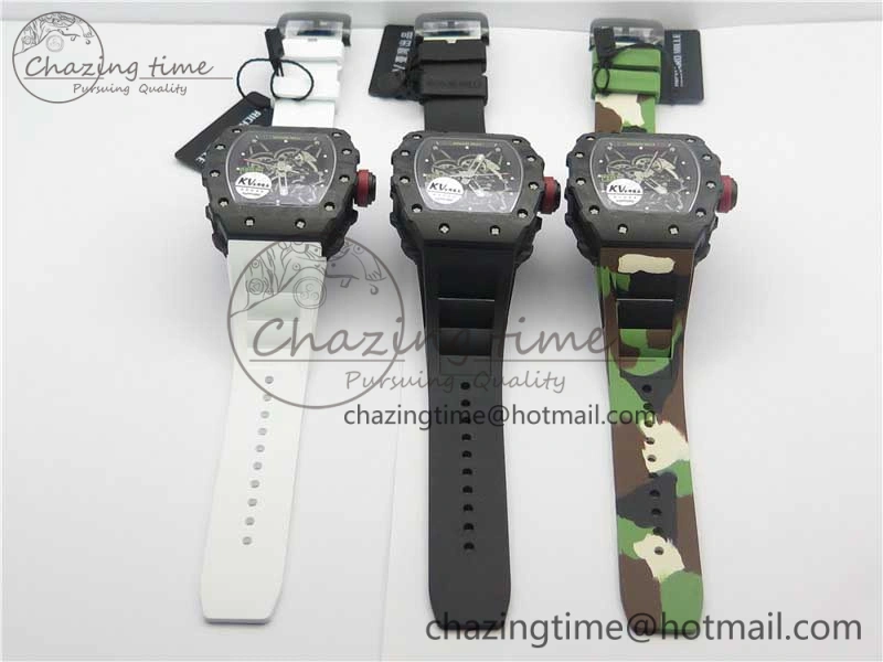 RM035-02 KVF Best Edition Skeleton Dial Red on Rubber Strap MIYOTA8215 V3