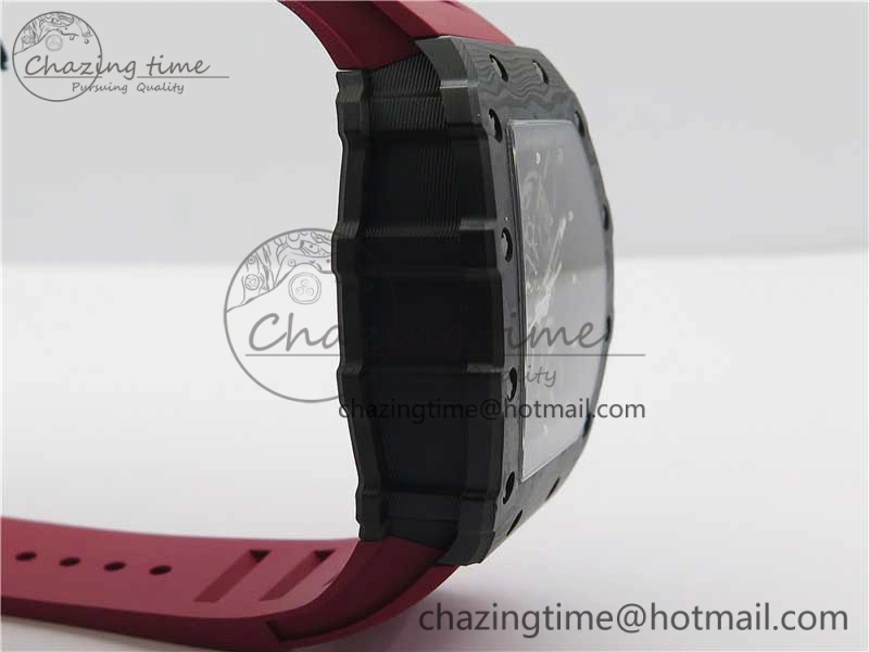 RM035-02 KVF Best Edition Skeleton Dial Red on Rubber Strap MIYOTA8215 V3