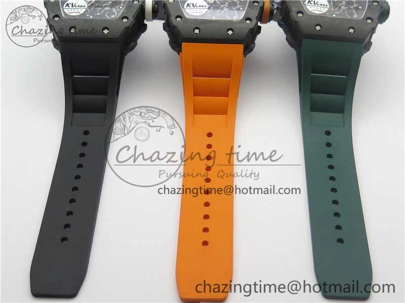 RM035-02 KVF Best Edition Skeleton Dial Red on Rubber Strap MIYOTA8215 V3