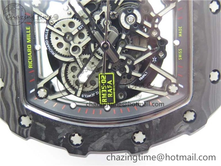 RM035-02 KVF Best Edition Skeleton Dial Red on Rubber Strap MIYOTA8215 V3