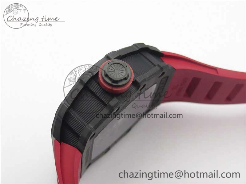 RM035-02 KVF Best Edition Skeleton Dial Red on Rubber Strap MIYOTA8215 V3