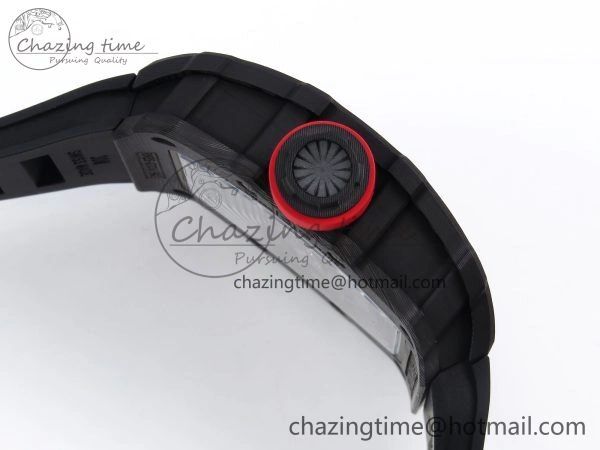 RM035-02 NTPT ZF 1:1 Best Edition Skeleton Dial on Black Rubber Strap RMAL1 Super Clone V6