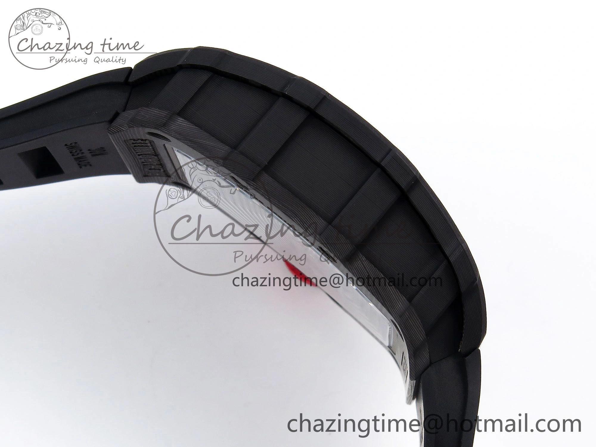 RM035-02 NTPT ZF 1:1 Best Edition Skeleton Dial on Black Rubber Strap RMAL1 Super Clone V6