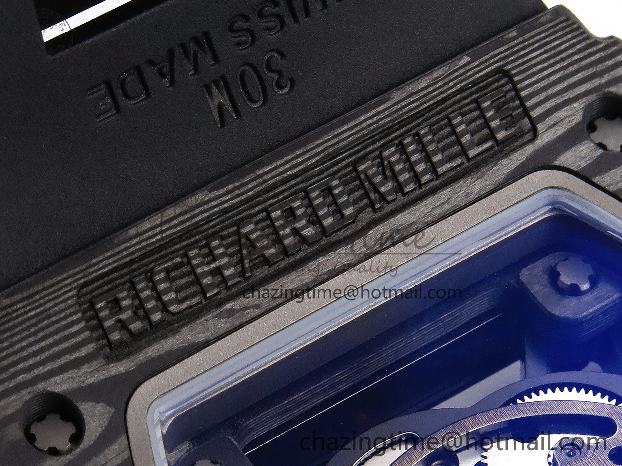 RM035-02 NTPT ZF 1:1 Best Edition Skeleton Dial on Black Rubber Strap RMAL1 Super Clone V6