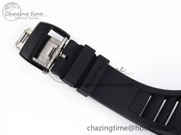 RM035-02 NTPT ZF 1:1 Best Edition Skeleton Dial on Black Rubber Strap RMAL1 Super Clone V6