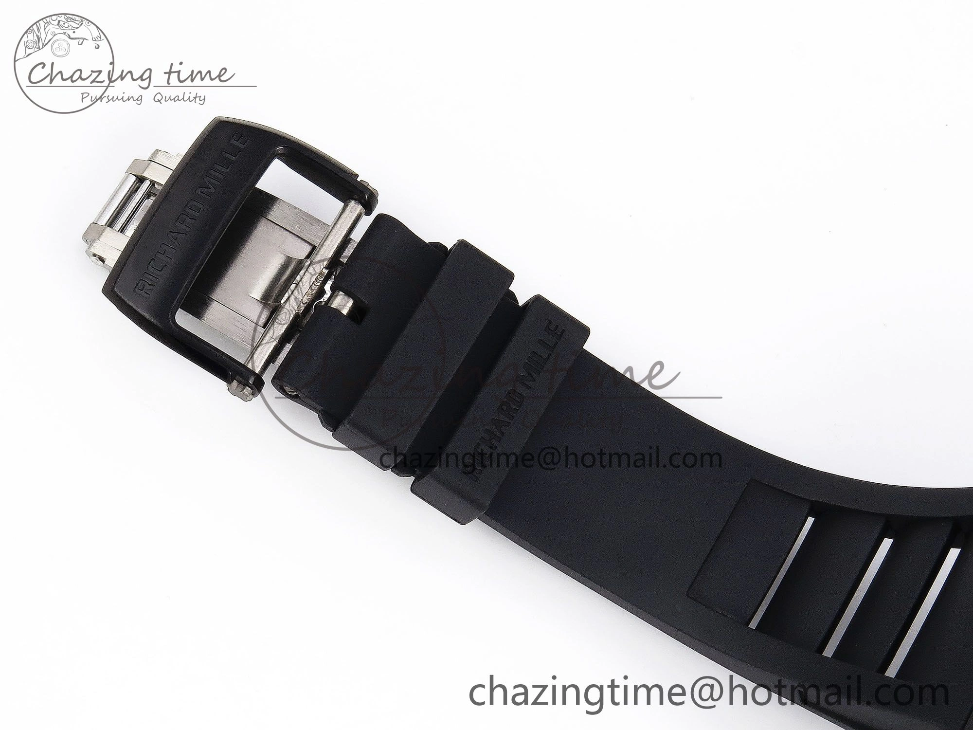RM035-02 NTPT ZF 1:1 Best Edition Skeleton Dial on Black Rubber Strap RMAL1 Super Clone V6
