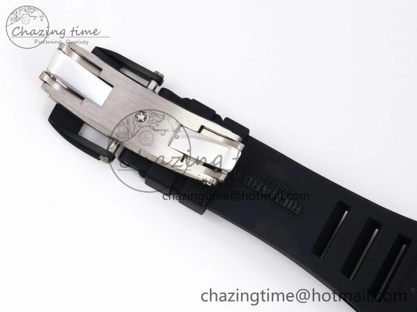 RM035-02 NTPT ZF 1:1 Best Edition Skeleton Dial on Black Rubber Strap RMAL1 Super Clone V6