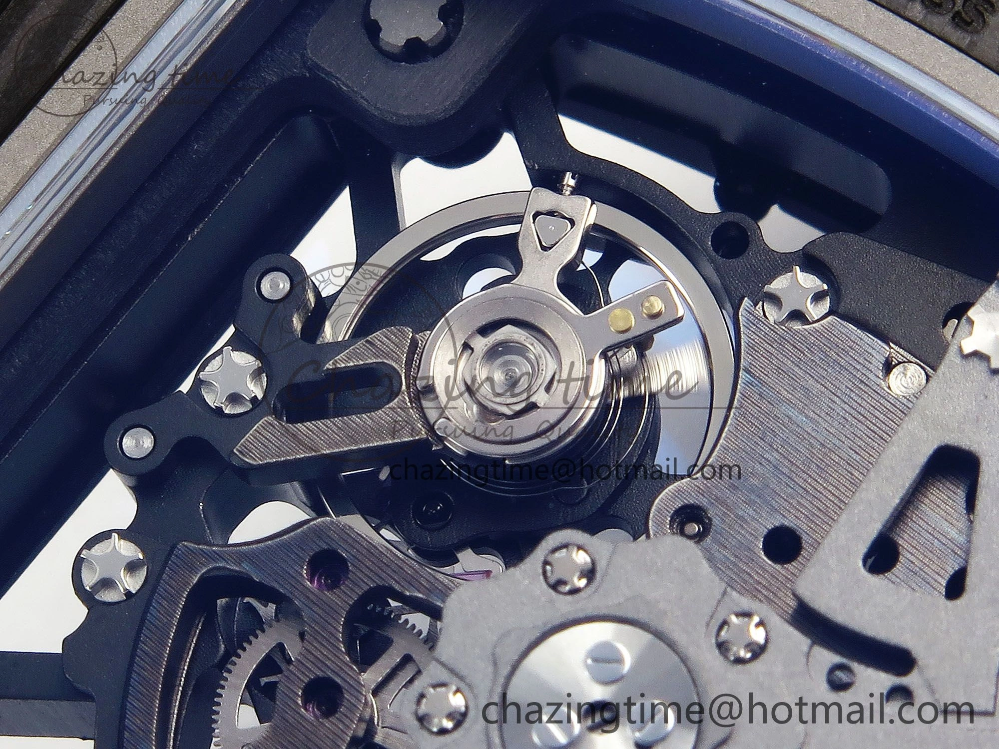 RM035-02 NTPT ZF 1:1 Best Edition Skeleton Dial on Red Rubber Strap RMAL1 Super Clone V6