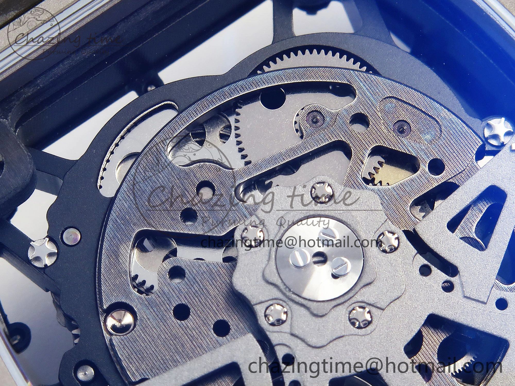 RM035-02 NTPT ZF 1:1 Best Edition Skeleton Dial on Red Rubber Strap RMAL1 Super Clone V6