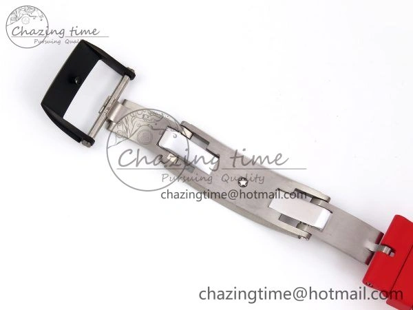 RM035-02 NTPT ZF 1:1 Best Edition Skeleton Dial on Red Rubber Strap RMAL1 Super Clone V6