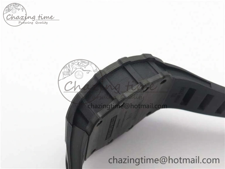 RM035-02 PSG KVF Best Edition Solid Caseback Skeleton Dial Blue on Black Rubber Strap MIYOTA8215 V3