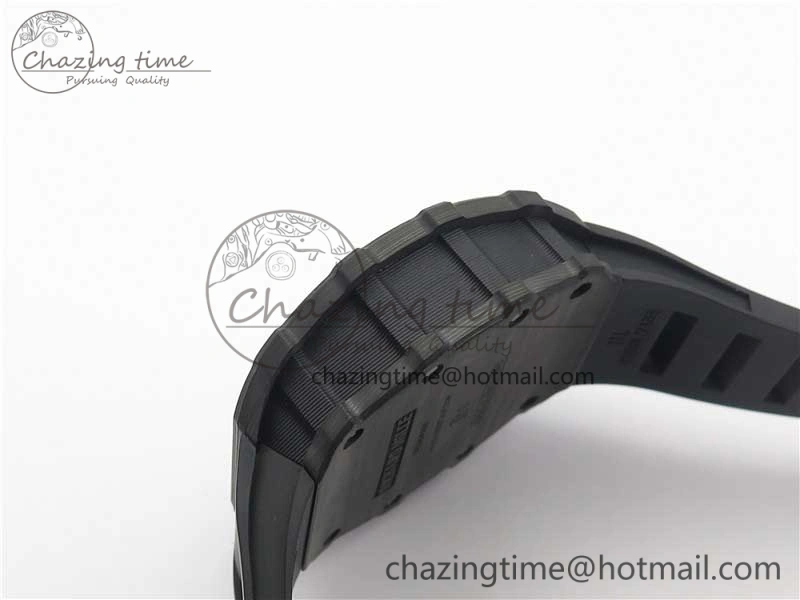RM035-02 PSG KVF Best Edition Solid Caseback Skeleton Dial Blue on Black Rubber Strap MIYOTA8215 V3