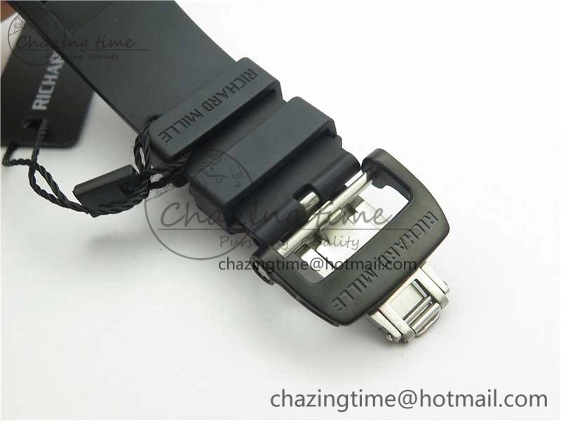 RM035-02 PSG KVF Best Edition Solid Caseback Skeleton Dial Blue on Black Rubber Strap MIYOTA8215 V3