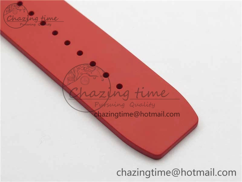 RM035-02 REAL NTPT ZF X ABD UPGRADED 1:1 BEST EDITION SKELETON DIAL ON RED RUBBER STRAP NH05A V3