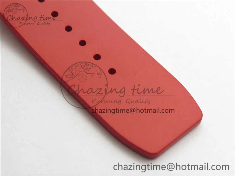 RM035-02 REAL NTPT ZF X ABD UPGRADED 1:1 BEST EDITION SKELETON DIAL ON RED RUBBER STRAP NH05A V3
