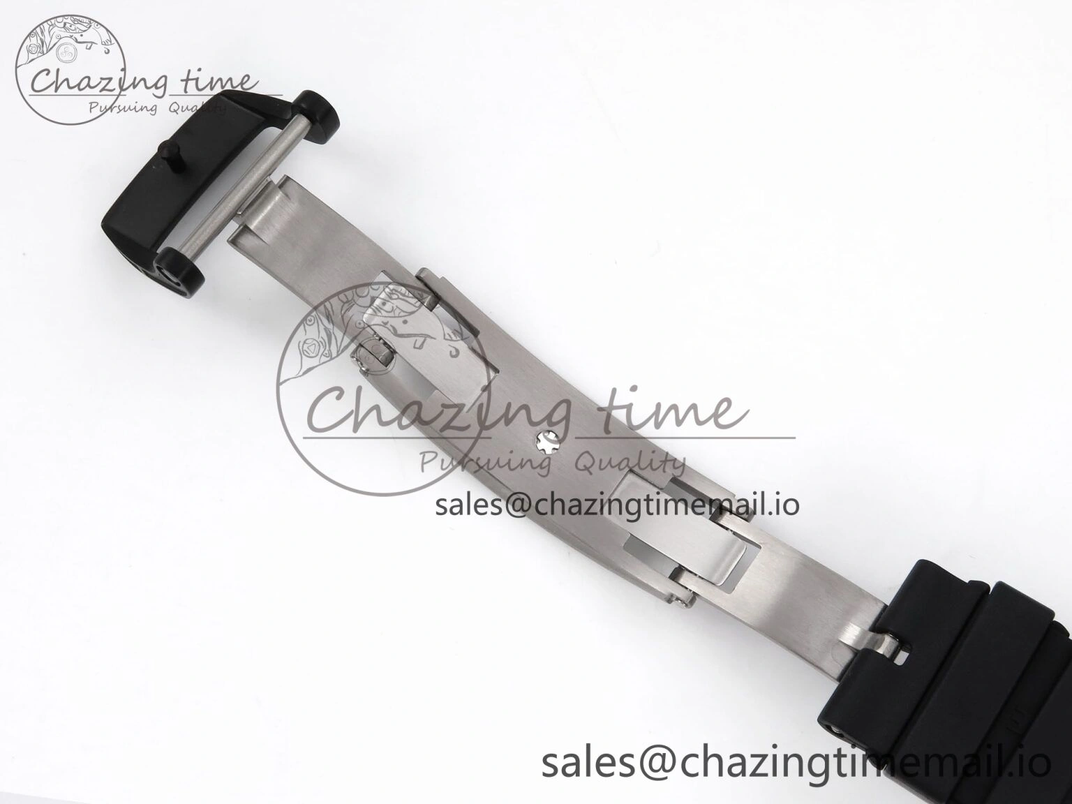 RM035-02 RG Black Ceramic SONIC Best Edition Skeleton Dial on Black Rubber Strap Clone RMUL1
