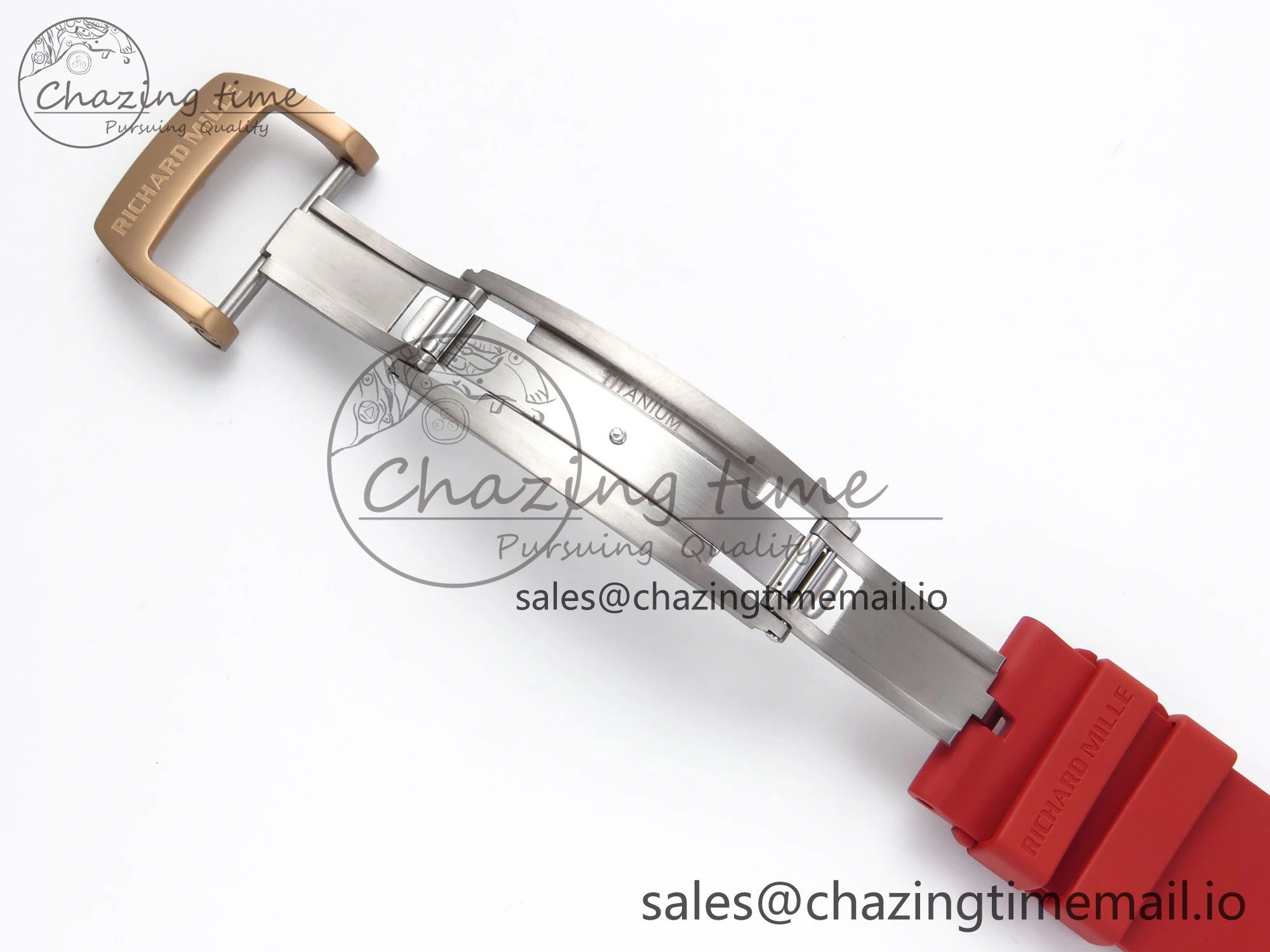 RM035-02 RG KVF 1:1 Best Edition Skeleton Dial on Red Rubber Strap Clone RMUL1