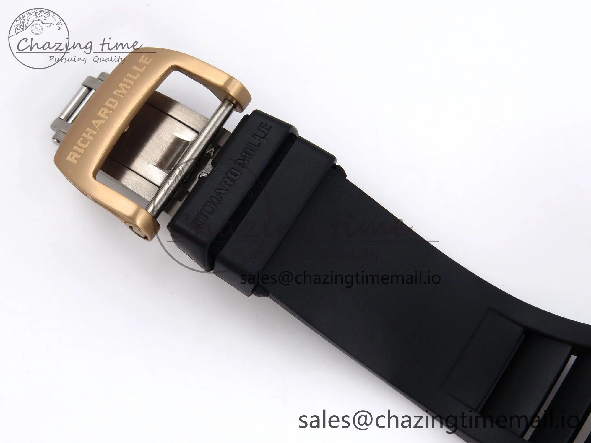 RM035-02 RG SONIC Best Edition Skeleton Dial on Black Rubber Strap Clone RMUL1