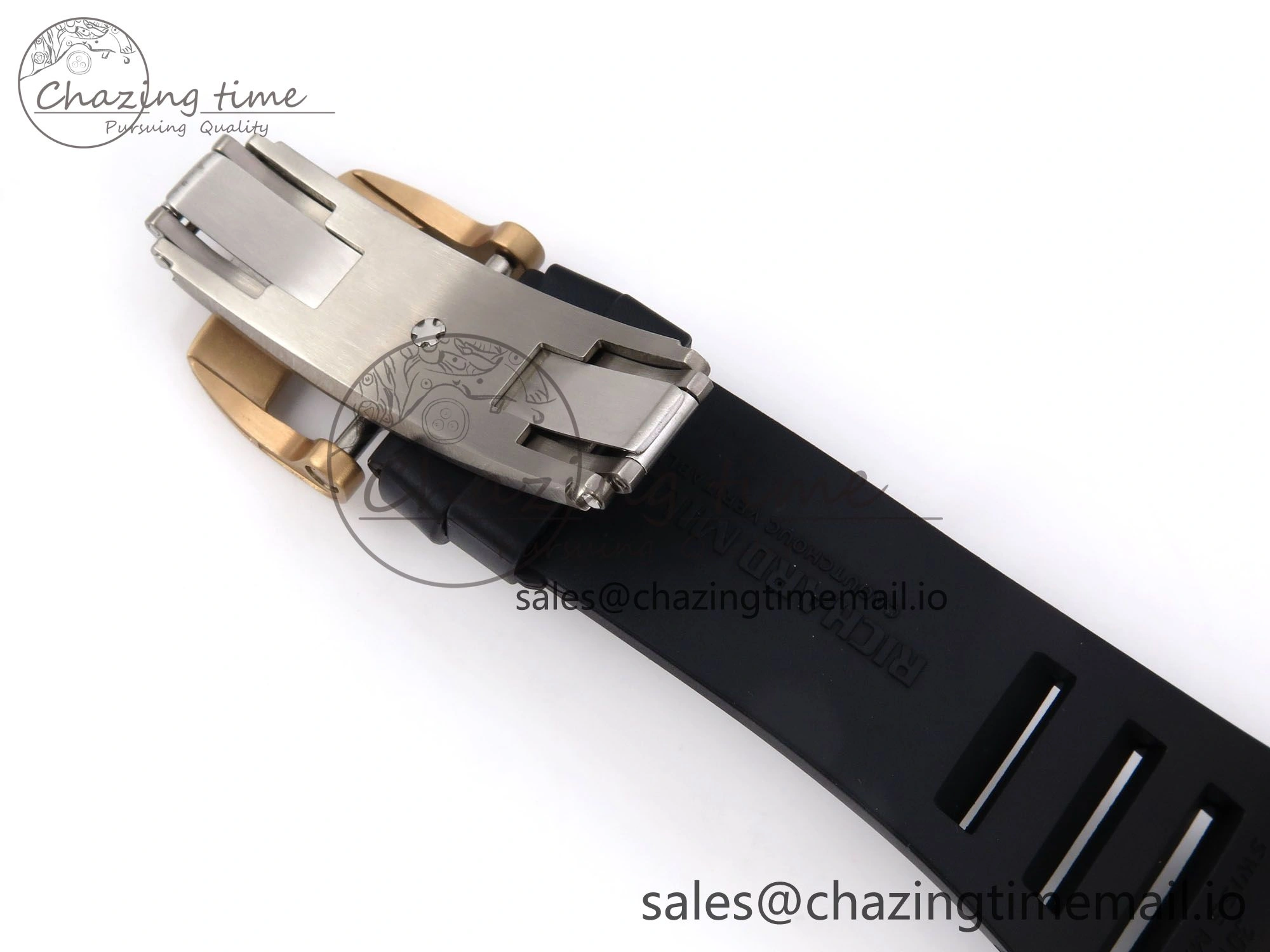 RM035-02 RG SONIC Best Edition Skeleton Dial on Black Rubber Strap Clone RMUL1