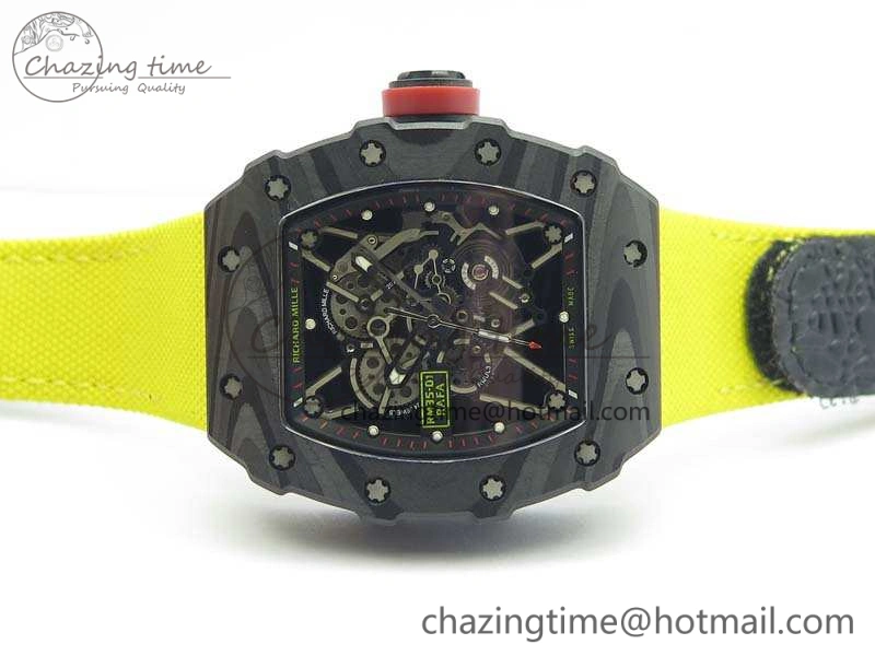 RM035-02 Rafael Nadal FC Caseback KVF Best Edition Skeleton Dial Red On Nylon Strap MIYOTA8215 V2