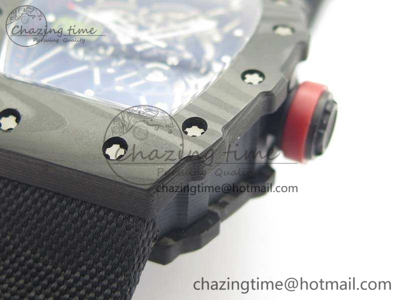 RM035-02 Rafael Nadal FC Caseback KVF Best Edition Skeleton Dial Red On Nylon Strap MIYOTA8215 V2