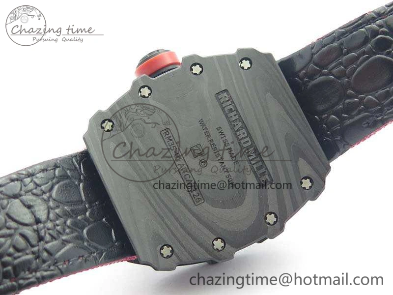 RM035-02 Rafael Nadal FC Caseback KVF Best Edition Skeleton Dial Red On Red Nylon Strap MIYOTA8215 V2