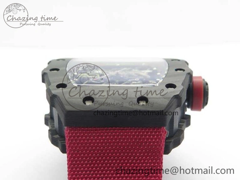 RM035-02 Rafael Nadal FC Caseback KVF Best Edition Skeleton Dial Red On Red Nylon Strap MIYOTA8215 V2