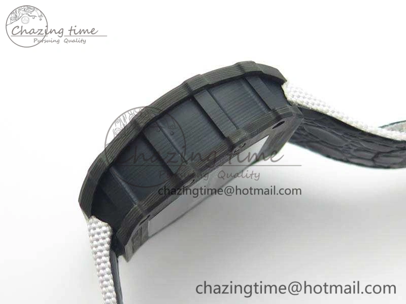 RM035-02 Rafael Nadal FC Caseback KVF Best Edition Skeleton Dial White On White Nylon Strap MIYOTA8215 V2