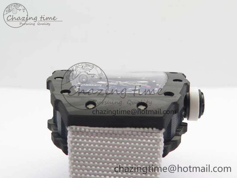 RM035-02 Rafael Nadal FC Caseback KVF Best Edition Skeleton Dial White On White Nylon Strap MIYOTA8215 V2
