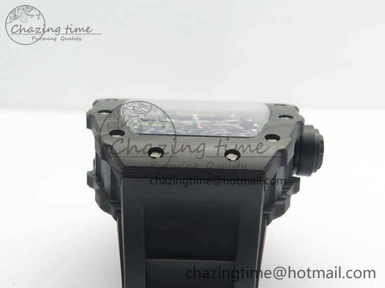 RM035-02 Rafael Nadal FC Ti Case KVF Best Edition Skeleton Dial Black On Rubber Strap MIYOTA8215 V2