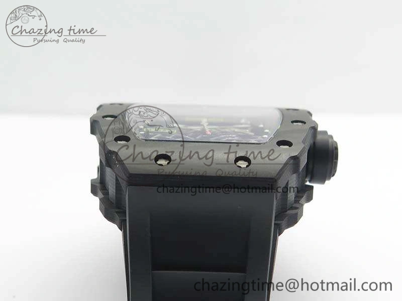 RM035-02 Rafael Nadal FC Ti Case KVF Best Edition Skeleton Dial Black On Rubber Strap MIYOTA8215 V2