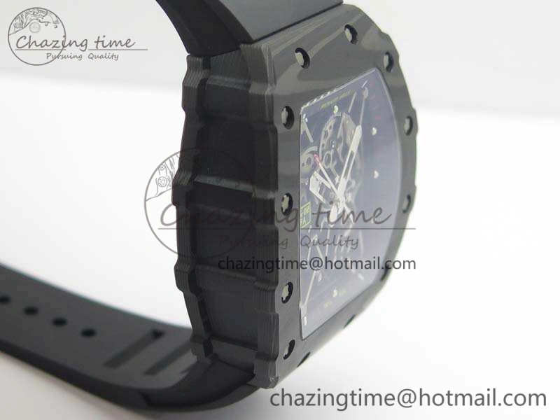 RM035-02 Rafael Nadal FC Ti Case KVF Best Edition Skeleton Dial Black On Rubber Strap MIYOTA8215 V2