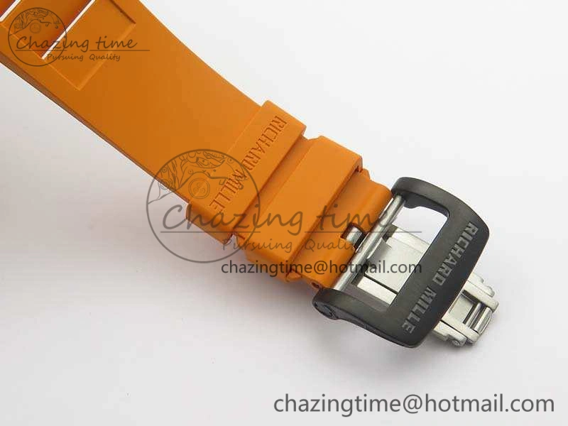 RM035-02 Rafael Nadal FC Ti Case KVF Best Edition Skeleton Dial Orange On Rubber Strap MIYOTA8215 V2