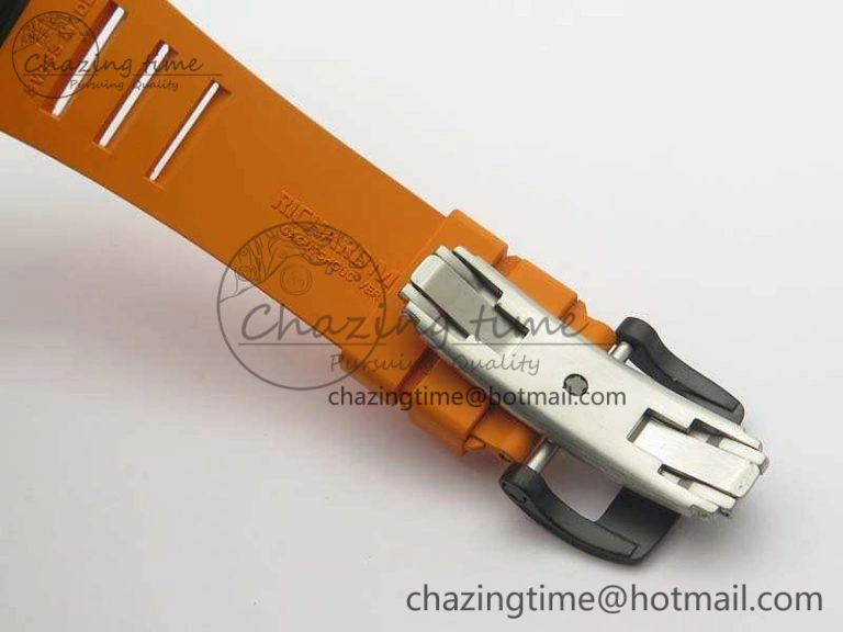 RM035-02 Rafael Nadal FC Ti Case KVF Best Edition Skeleton Dial Orange On Rubber Strap MIYOTA8215 V2