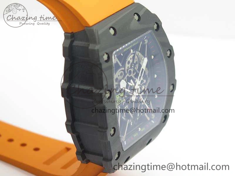 RM035-02 Rafael Nadal FC Ti Case KVF Best Edition Skeleton Dial Orange On Rubber Strap MIYOTA8215 V2